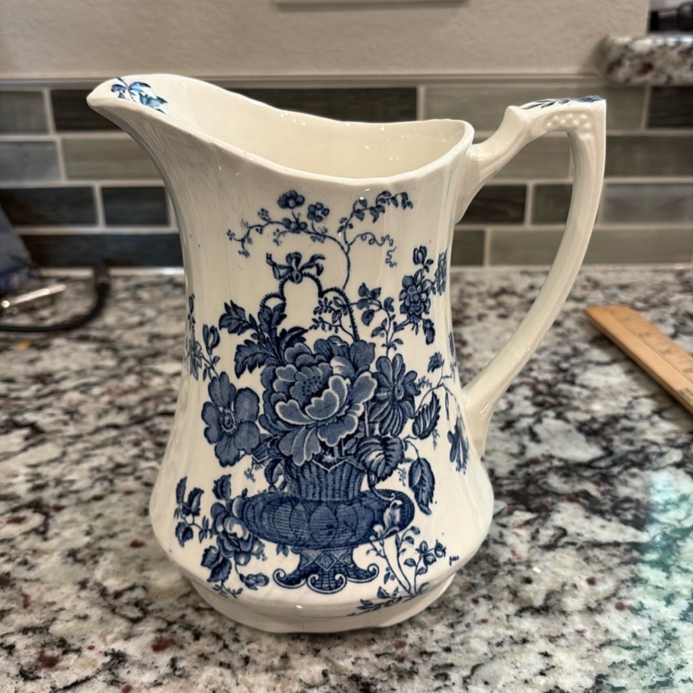 Vintage “Charlotte” Alfred Meakin Staffordshire Pitcher 7 1/4”.